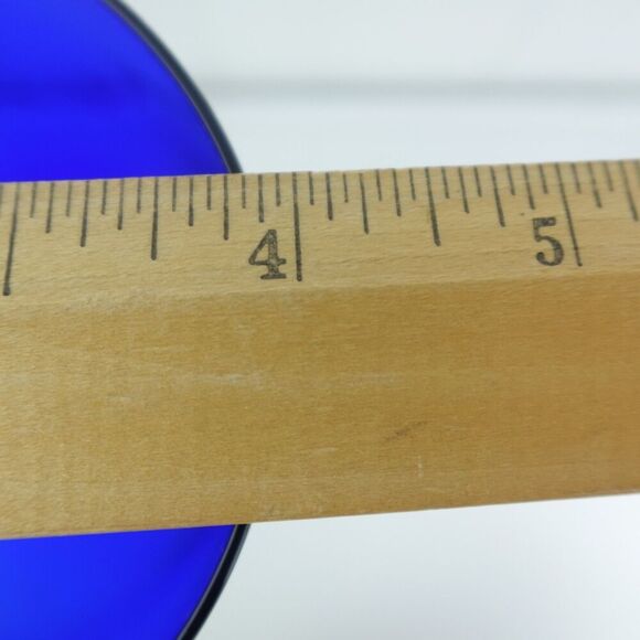 Murano Art Glass Hand Blown Wine Glass Cobalt Blue - Picture 8 of 8